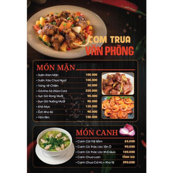 Các Món Cơm Trưa Văn Phòng